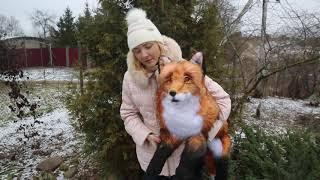 Fox Anfisa, realistic toy