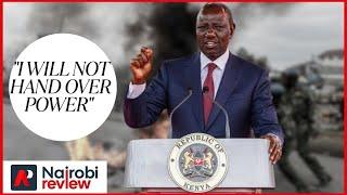SENSING DEFEAT; THE DANGER IN RUTO'S STATEMENT!