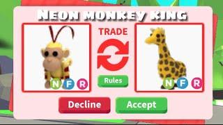 What People Offer For A *Neon Monkey King* In Adopt Me