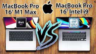 M1 MAX MacBook Pro 16 vs MacBook Pro 16 INTEL i9 Specs Review!