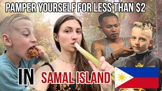 Exploring a Ruined Resort and visiting local Barber | Happy Day on Samal Island 