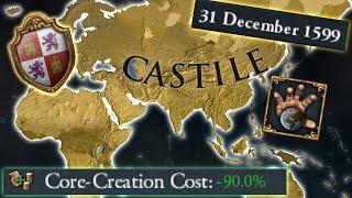 Castile PRE 1600 WORLD CONQUEST (Attempt) EU4 1.37