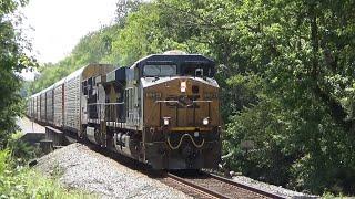 CSX ES40DC 5394 w/ Nice K5HL Leads an Automotive Train on 9/3/21