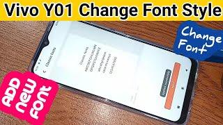 Vivo Y01 change font style // vivo y01 font setting