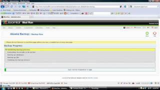 Backing Up A Joomla Site Using Akeeba