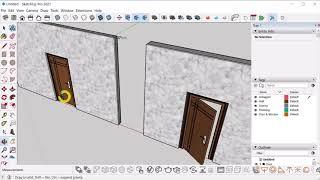 "MAJ Door". Sketchup Extension to create doors.