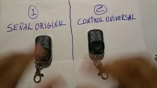 Como programar Control Universal Porton Electrico Paso a Paso