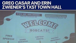 Greg Casar and Erin Zwiener hold town hall at Texas State University | FOX 7 Austin