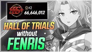 HALL OF TRIALS HARSETTI without FENRIS!! (66m points) - Epic Seven