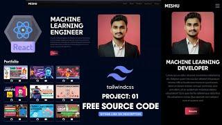  Build a Professional Machine Learning Engineer Portfolio Website | React JS + Tailwind CSS Project