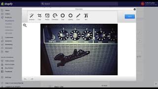 How to use the image editor in Shopify
