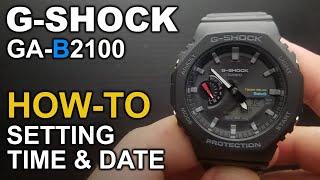 Gshock GA B2100 - Setting time and date