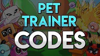 The ONLY WORKING CODES in PET TRAINER!! (Roblox)