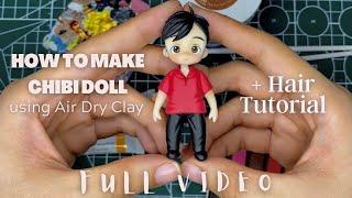 How to make "NO BAKE" Chibi Doll using Air Dry Clay