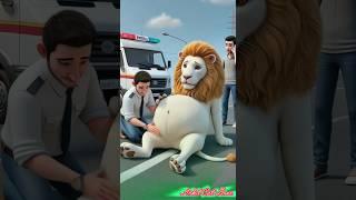 Lion rescue story #ai #lion #story #animals #animalrescue