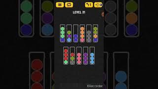 Ball sort puzzle Level 31(Difficult or easy?)