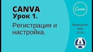 Canva видеоуроки как пользоваться Урок 1. Регистрация в Canva com и настройка