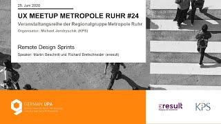 UX Meetup #24: Remote Design Sprints (Martin Beschnitt und Richard Bretschneider)