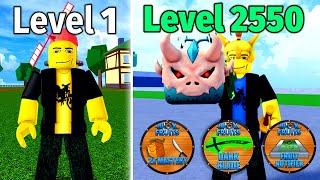 Level 1 - 2550 But I Can Only Use Robux in Blox Fruits