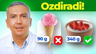 Ozdiradigan ovqatlar va semirtiradiganlari!