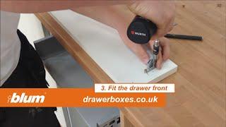 Blum Tandembox Antaro - shallow replacement kitchen drawer box - 3 of 3   Fit the drawer front