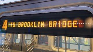 IRT Subway: R142A (4) Local Train Ride from Woodlawn to Brooklyn Bridge via City Hall Loop