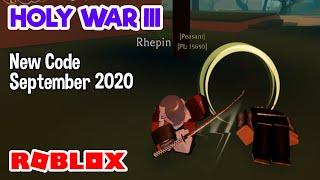 Roblox Holy War III BETA  [CRISIS]  New Code September 2020