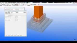 Компонент фундамента для сборных колонн Tekla Structures