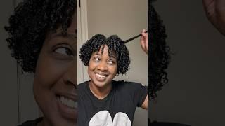 Super defined curls on short natural hair #shortvideo #shorts #natural