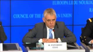 Maciej POPOWSKI, EEAS Deputy Secretary General, following the FAC on Defence