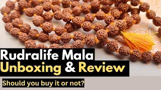 Rudralife Rudraksha Mala Review and unboxing | how to order & who should wear?