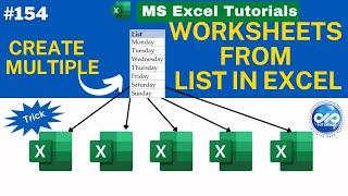 How To Create Multiple Worksheets From A List Of Cell Values