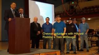 Chevron, Hillyard Flooring honored for maintaining RPAL gym floor