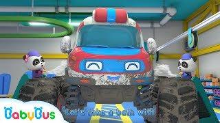 Monster Ambulance Got Injured | Monster Car Race | Baby Panda Mechanic | BabyBus