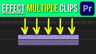 Apply an Effect to Multiple Clips in Premiere Pro (2 methods)