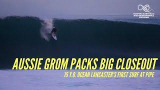 Just In! Aussie Grom packs a big closeout before the Vans Pipe Masters