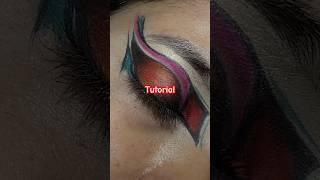 Creative or editorial eyemakeup tutorial #makeup #shorts #eyemakeup