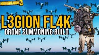 10+ DRONES MELT EVERYTHING!! New 4th Skill Tree Pet Build! // L3GION FL4K // Borderlands 3