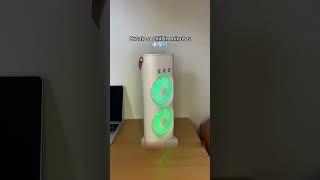 Portable Mini Double Fan Air Cooler With Mist Humidifier And Led Lighting, Mini Table Cooling Fan
