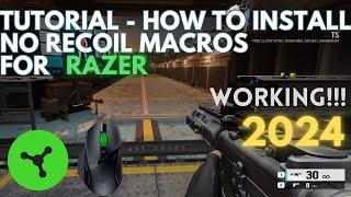 Tutorial on How to Install no recoil macros in Rainbow Six Siege on Razer