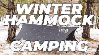 How to hammock camp in the winter: Staying warm and comfy