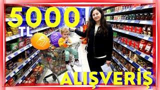 5000TL'lik AlışverişEn Eğlenceli Alışveriş Vlog Gürmar/Migros/E-BebekMarket Güncel Fiyatlar 2023