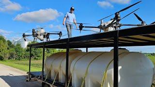 Can These GIANT Drones Spray Our ENTIRE Crop?