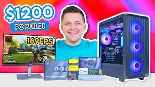 Best $1200 Gaming PC Build 2025!  [Full Build Guide w/ Benchmarks]