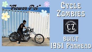 Cycle Zombies built 1951 Panhead “Flower Pot” !!