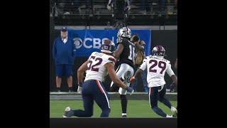 Jakobi Meyers catches for a 25-yard Gain vs. Denver Broncos