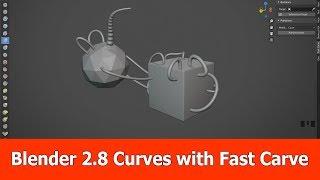 Blender 2.8 Bevel Curves with Fast Carve Addon