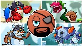 Ball V - Red Boss Challenge level 22 Game - All new bosses fight 001