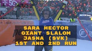 Sara Hector - Giant Slalom - Jasna - Winning Run - 20.01.2024