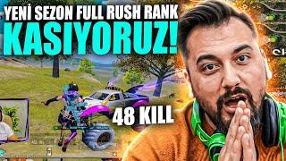 YENİ SEZON FULL RUSH RANK KASIYORUZ (48KİLLS) | PUBG MOBILE